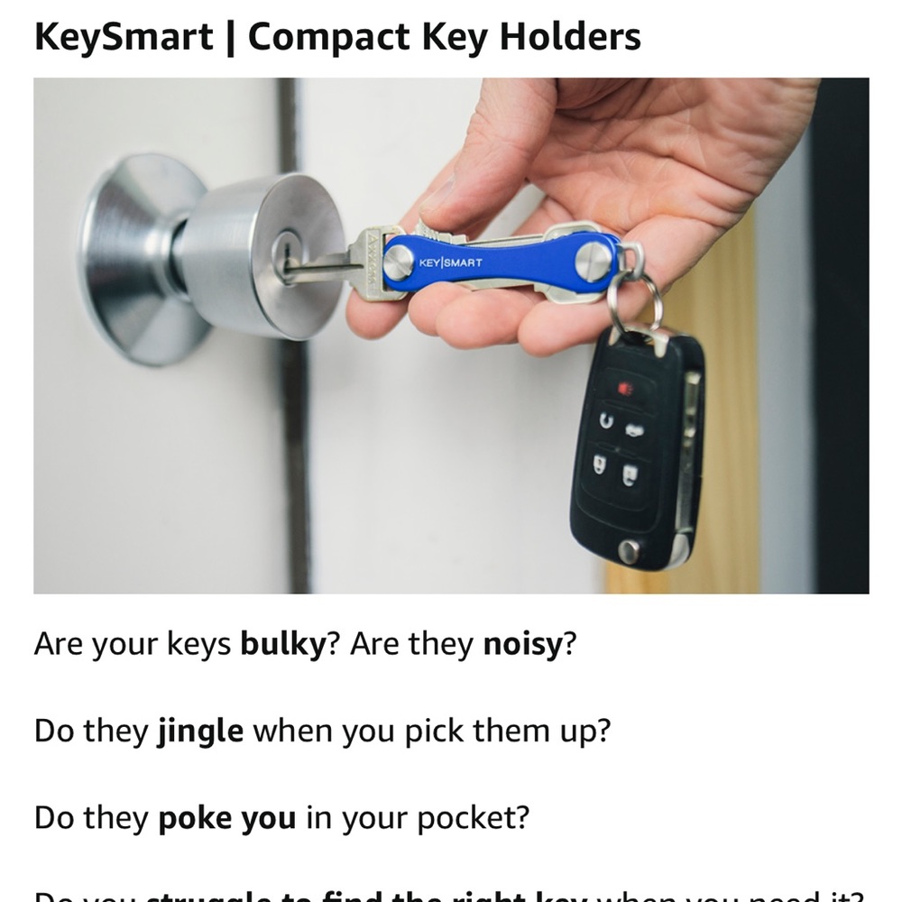 Key Smart Compact Key Holder + 4 Accessories/Color Red & Silver - Picture 14 of 14